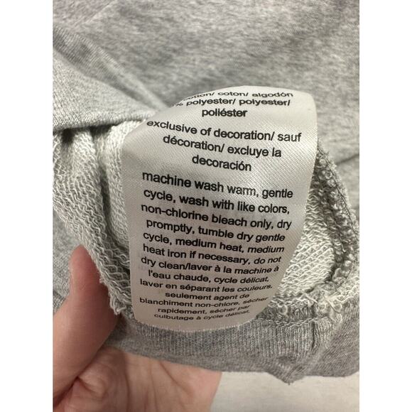 Tommy Hilfiger Mens S Sweatshirt Logo‎ Flag Knit Pullover Gray Crewneck - Picture 7 of 8